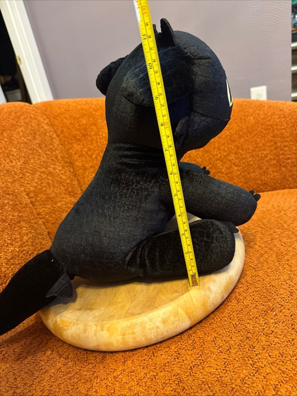 Build-A-Bear Black Toothless Dragon Plush with Green Eyes - Picture 6 of 10
